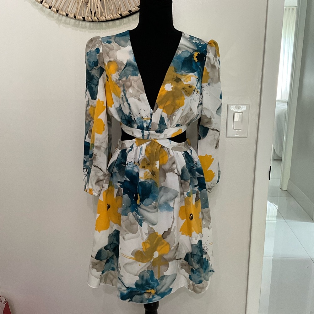 Floral V-Neck Dress